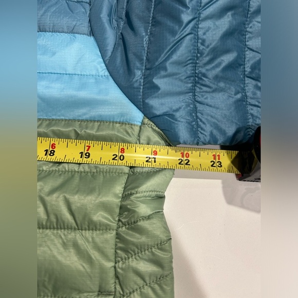 Capa Women's Large Insulated Hooded Jacket Blue Light Green NWT Puff Puffer - Picture 13 of 16